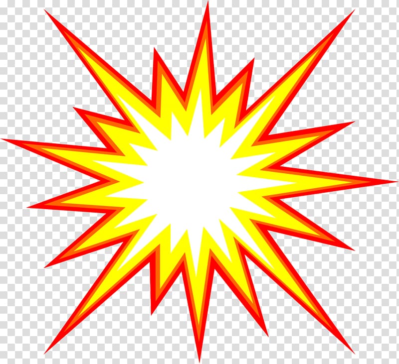 red and white explosion illustration, Cartoon Comics Comic book , starburst transparent background PNG clipart