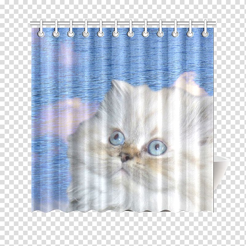 Cat Kitten Textile Curtain Douchegordijn, water curtain transparent background PNG clipart