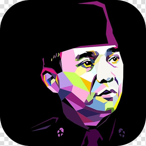 Art Indonesia WPAP Portrait, wpap logo transparent background PNG clipart