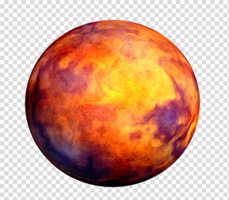 round red and yellow moon planet, The Transit of Venus Planet Mars Mercury, planets transparent background PNG clipart