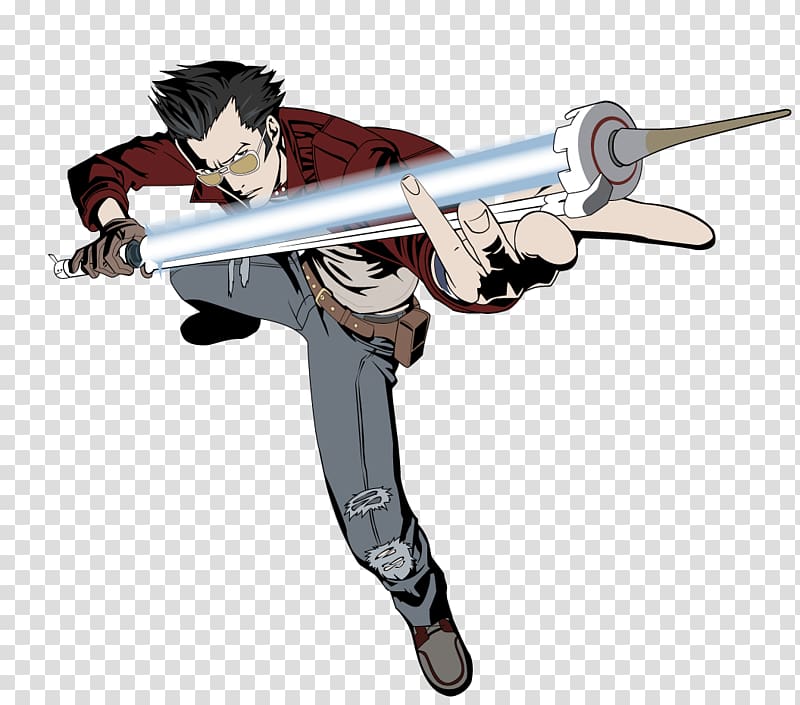 No More Heroes 2: Desperate Struggle Travis Strikes Again: No More Heroes Travis Touchdown Video game, katana transparent background PNG clipart