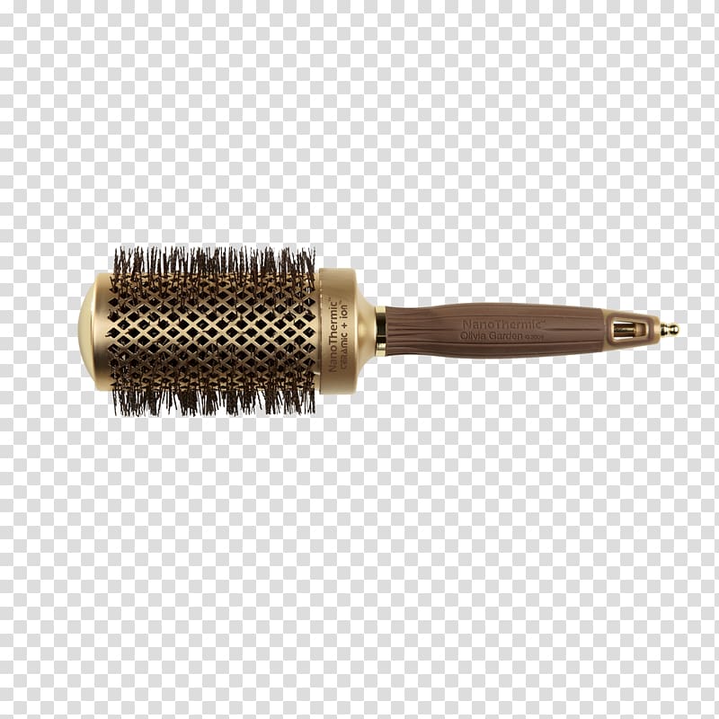 Olivia Garden Ceramic Ion Brush Olivia Garden Ceramic + Ion Nano Thermic Thermal Brush Hairbrush Olivia Garden Ceramic + Ion Thermal Brush Ci, hair transparent background PNG clipart