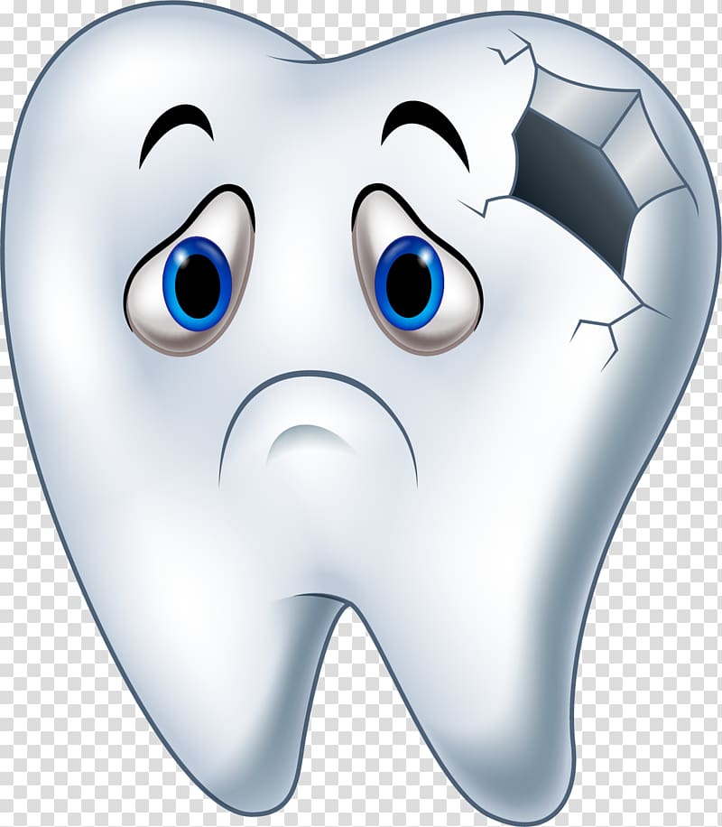 tooth illustration, Tooth decay Cartoon Human tooth, Holes in the teeth transparent background PNG clipart