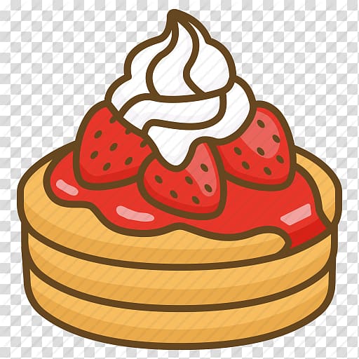 Ice cream Pancake Breakfast Strawberry cream cake Strawberry pie, Cartoon Strawberry Cake transparent background PNG clipart