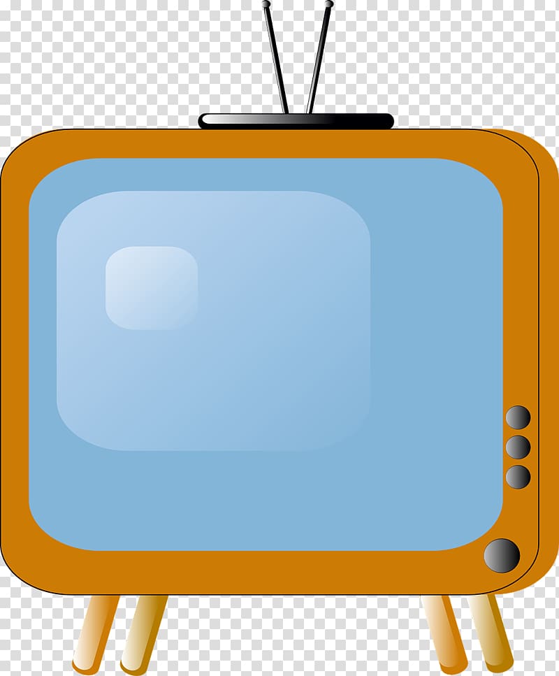 Television show , Yellow TV transparent background PNG clipart