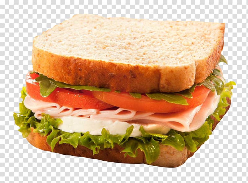 ham sandwich, Panini Ham and cheese sandwich Italian dressing Chicken sandwich Club sandwich, Sandwich transparent background PNG clipart