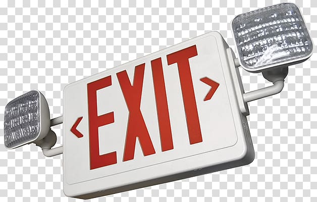 Emergency Lighting Exit sign Light fixture, light transparent background PNG clipart