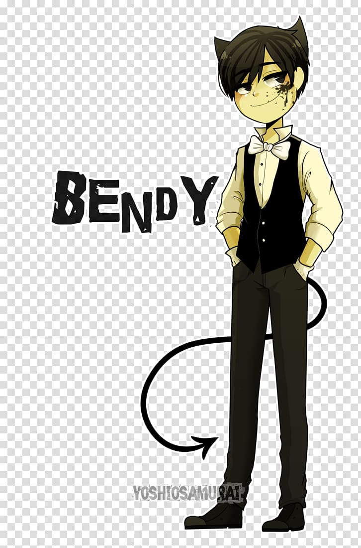 Bendy and the Ink Machine Anime Hello Neighbor Drawing, Anime transparent background PNG clipart
