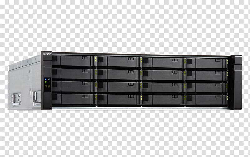 Disk array QNAP ES1640DC NAS server, SAS 6Gb/s QNAP Systems, Inc. QNAP Drive Enclosure EJ1600 Hard Drives, others transparent background PNG clipart