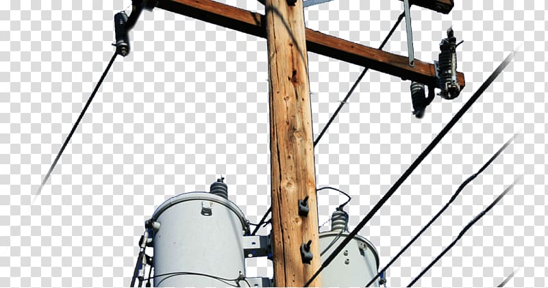 Utility pole Electricity Electric power Transmission tower Public utility, power display transparent background PNG clipart