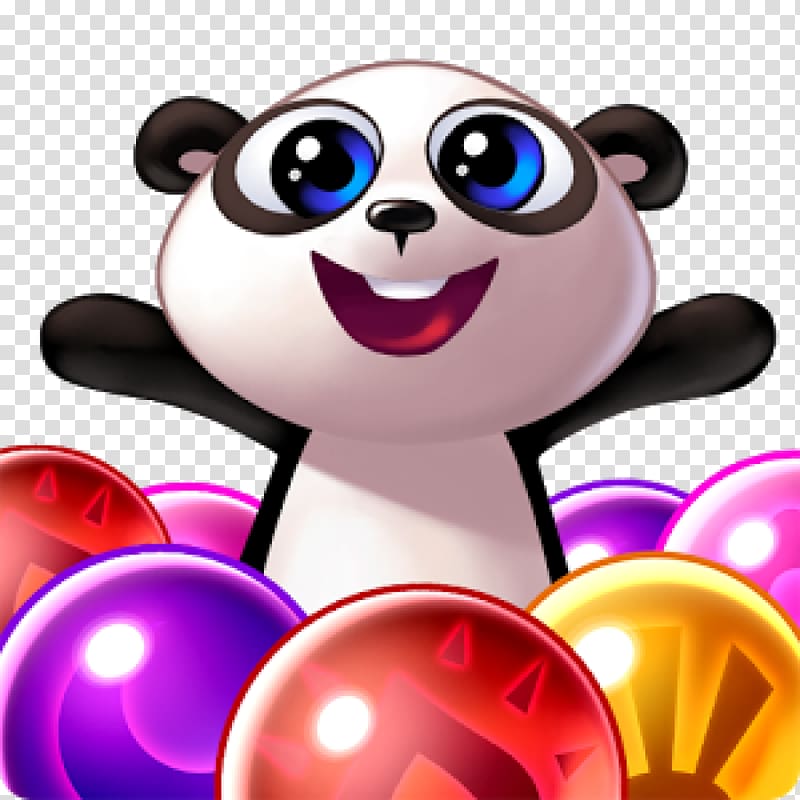 Panda Pop Giant panda PoP BuBBles Android Shoot The Bubbles, Pop transparent background PNG clipart