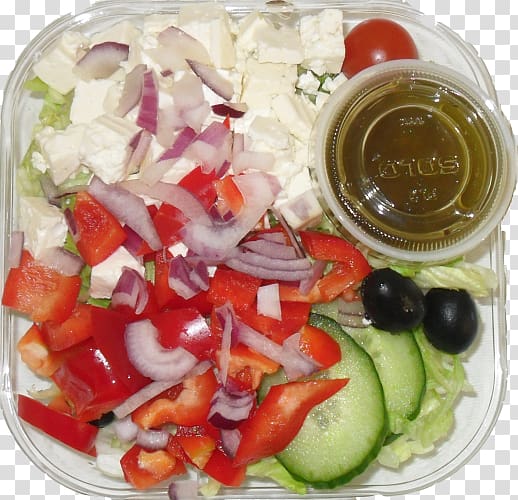 Greek salad Vegetarian cuisine Salad dressing Vegetable, salad transparent background PNG clipart