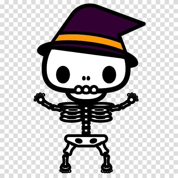 Bullet Train 自由が丘女神まつり Halloween Illustration 骷髅, halloween skeleton cat transparent background PNG clipart