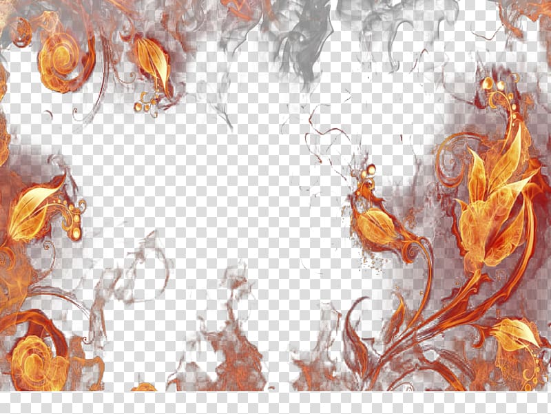 textured flame border transparent background PNG clipart
