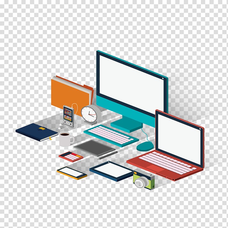 Technology Computer Icon, computer office elements transparent background PNG clipart