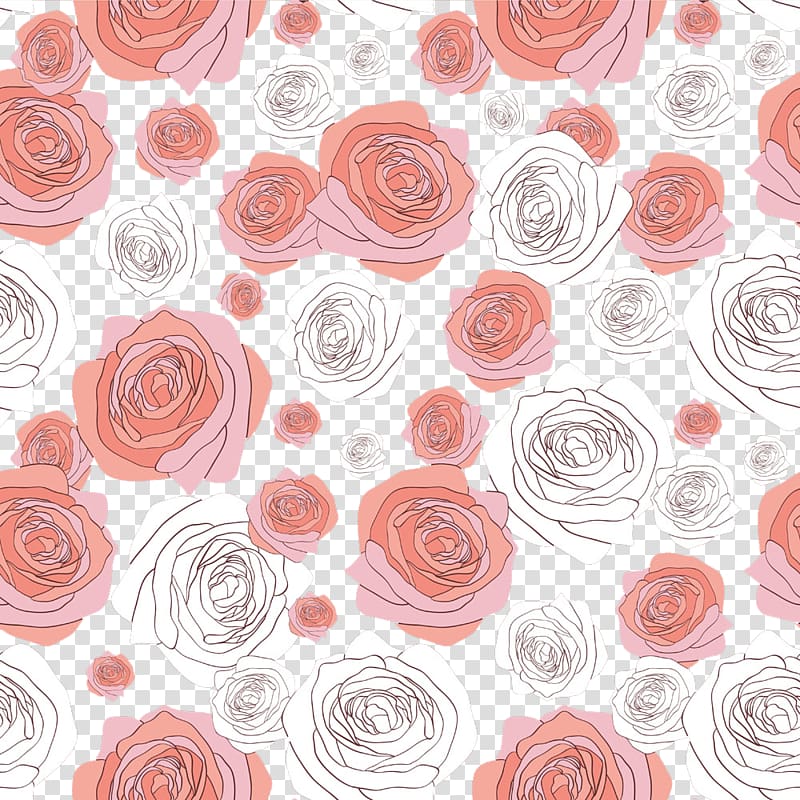 rose pattern transparent background PNG clipart