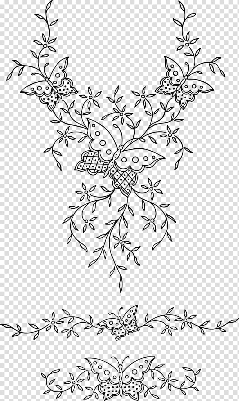 Coloring book Embroidery Adult Child Flower, child transparent background PNG clipart