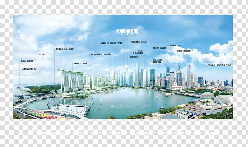 Marina Bay Financial Centre Marina Bay Suites Marina One Skyline, others transparent background PNG clipart