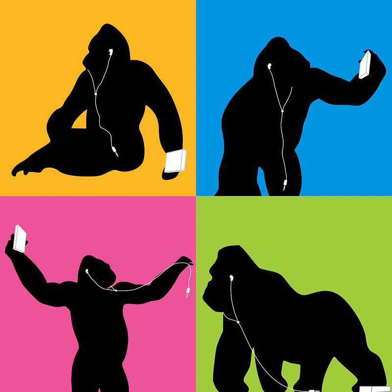 iPhone 7 AirPods Killing of Harambe Phone connector, gorilla transparent background PNG clipart