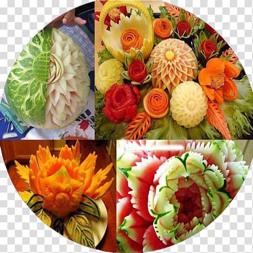 Mukimono Vegetable carving Fruit carving, vegetable transparent background PNG clipart