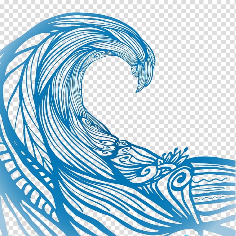 blue ocean wave illustration, Wave Euclidean , Water ripples transparent background PNG clipart