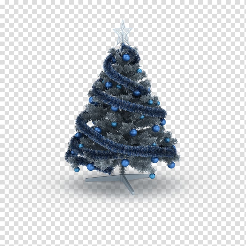 Christmas ornament Christmas tree, Personalized blue Christmas tree HD clips transparent background PNG clipart
