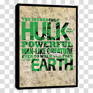 Hulk Typography Printing Genius Font, Hulk marvel transparent background PNG clipart thumbnail