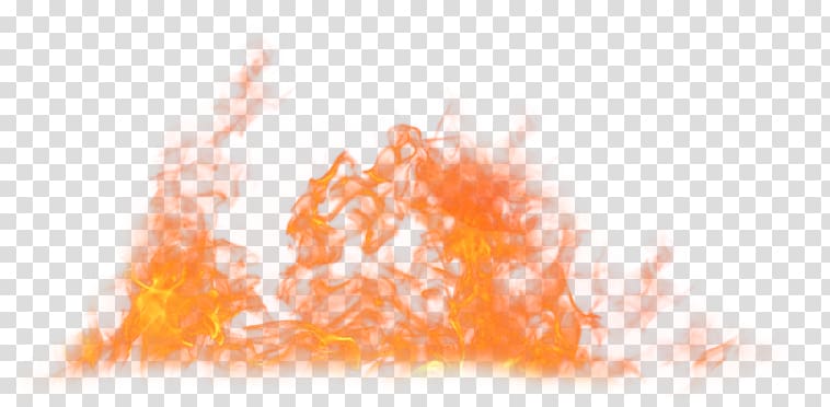Rendering Fire, Cartoon orange red fire transparent background PNG clipart