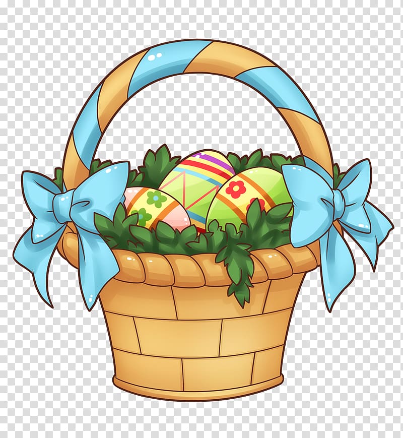 Easter Bunny Easter basket , easter basket transparent background PNG clipart