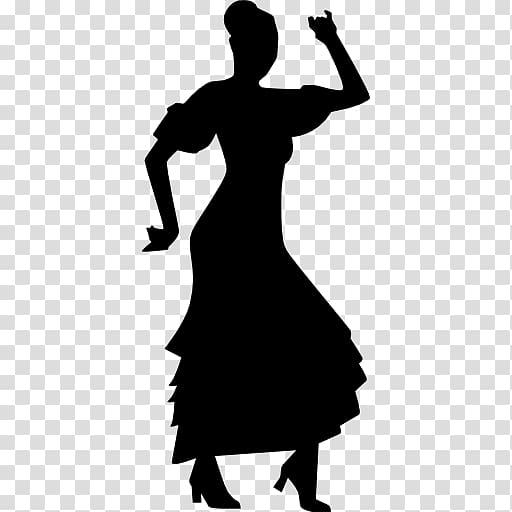 Dance Flamenco Silhouette , flamenco icons transparent background PNG clipart