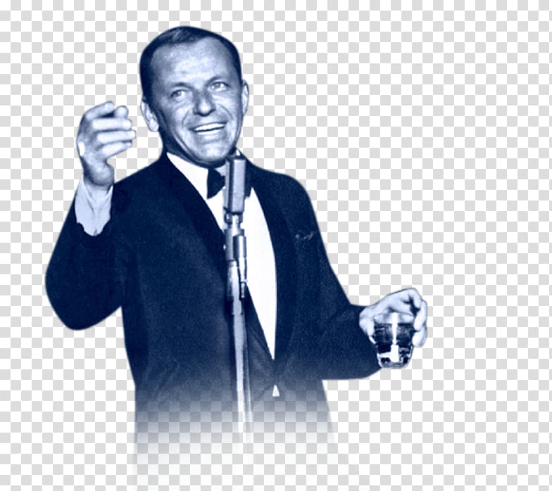 portrait of man, Frank Sinatra Singing transparent background PNG clipart