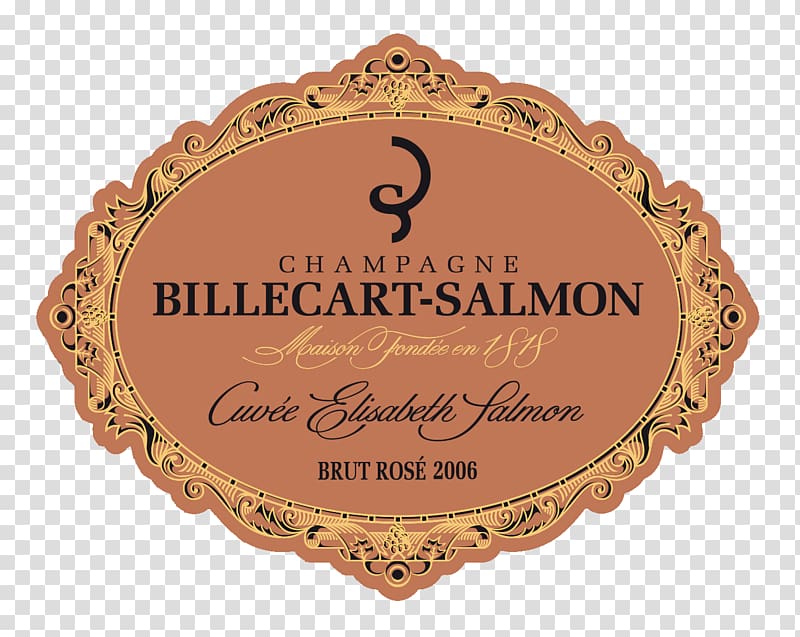 Champagne Billecart-Salmon Brut label, Billecart Salmon Label transparent background PNG clipart
