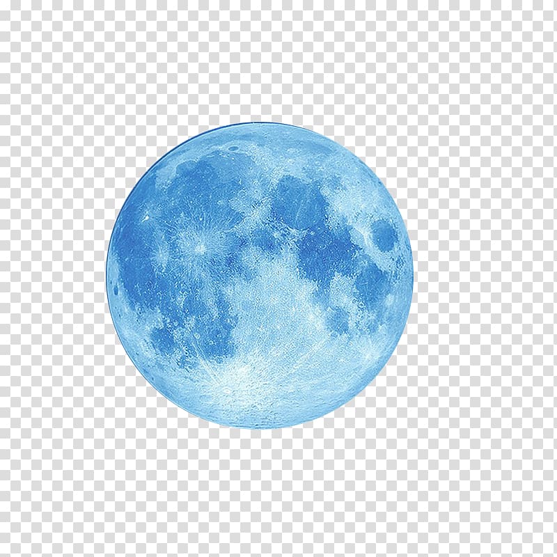 light blue moon transparent background PNG clipart