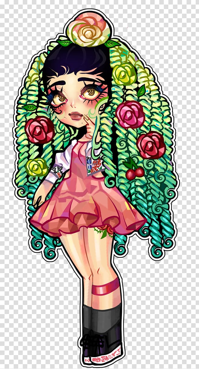 Illustration Animated cartoon Flowering plant Female, literal transparent background PNG clipart