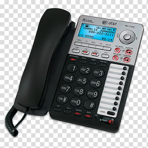 Cordless telephone AT&T ML17939 Home & Business Phones AT&T ML17929, others transparent background PNG clipart