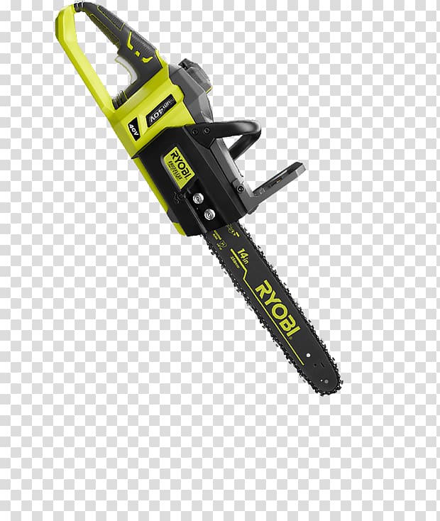 Tool RYOBI RY40220 Chainsaw Cordless, cordless chain saws transparent background PNG clipart