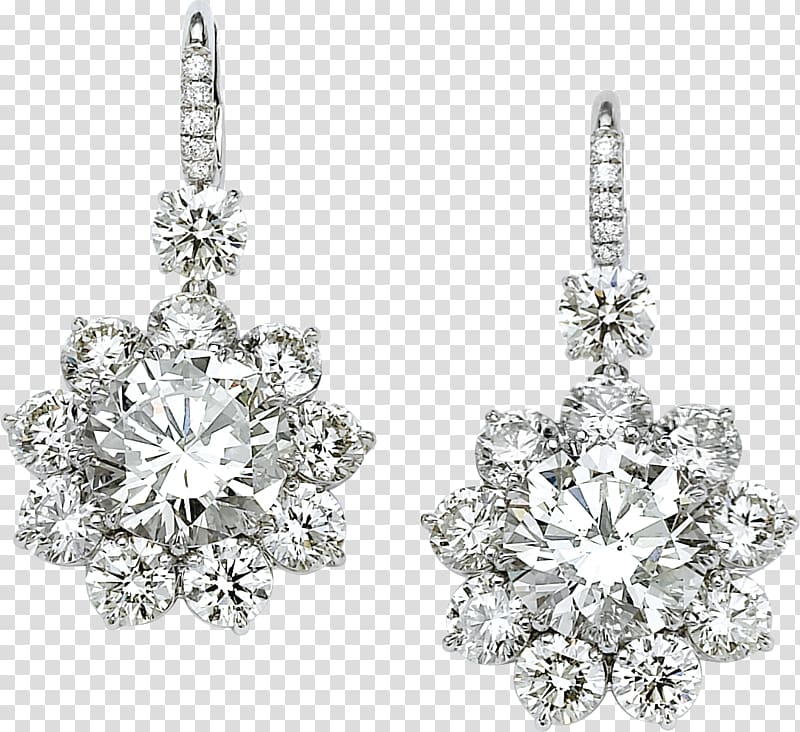Earring Jewellery Diamond, earring transparent background PNG clipart