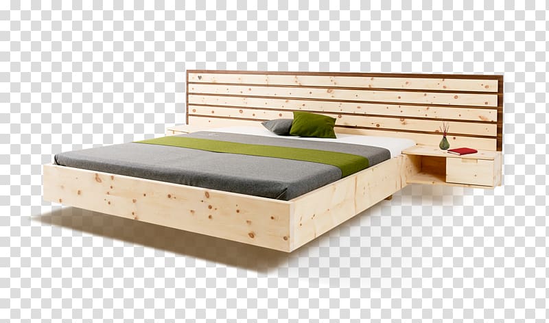 Bed frame Mattress Wood Pinus cembra, bed transparent background PNG clipart