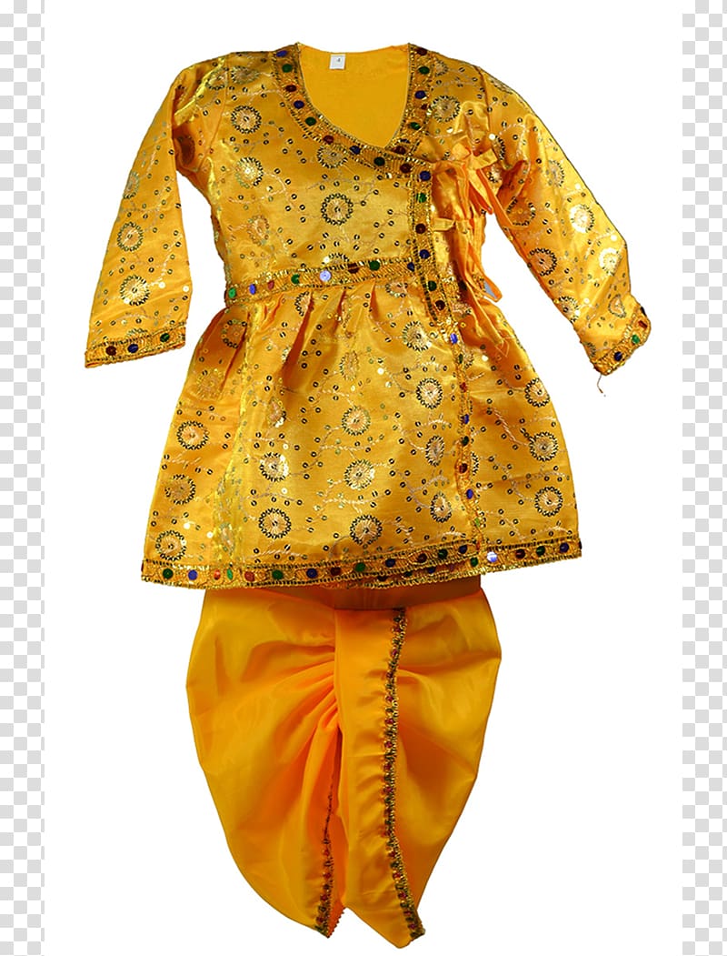 Krishna Clothing Costume Radha Dhoti, krishna transparent background PNG clipart