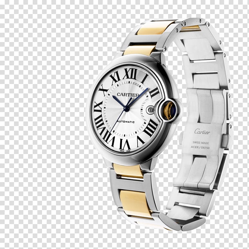 CARTIER Santos ref. 2966 Mixed two-tone bracelet watch. … | Drouot.com