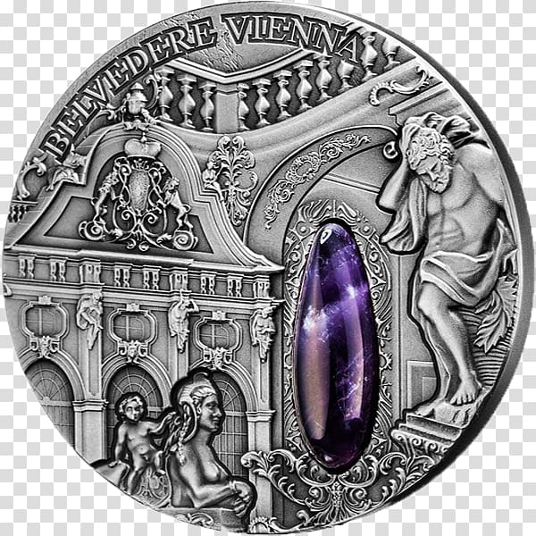 Belvedere, Vienna Niue Coin Winter Palace, Coin transparent background PNG clipart