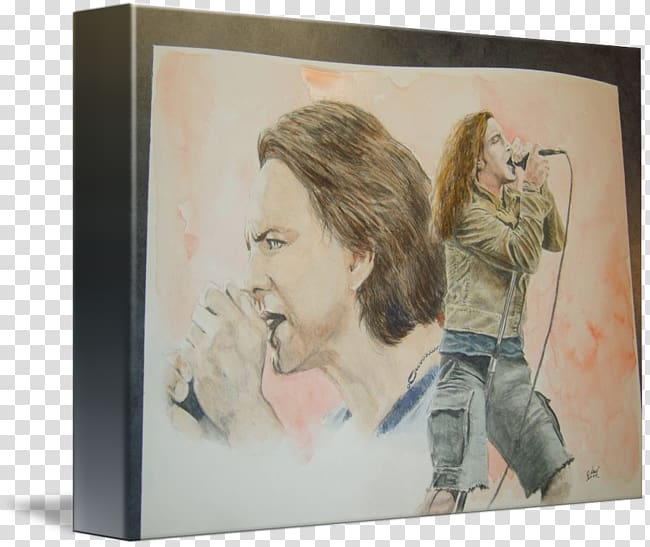 Portrait Watercolor painting Drawing Frames, eddie vedder transparent background PNG clipart