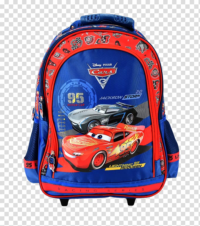 Backpack Lightning McQueen Jackson Storm Cars Ransel, backpack transparent background PNG clipart