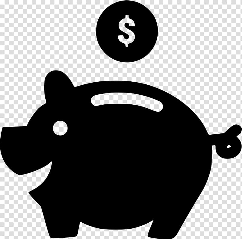 Piggy bank transparent background PNG clipart