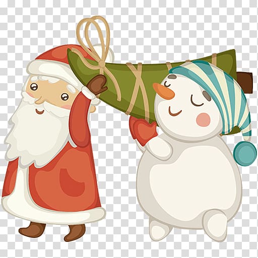 Ded Moroz Snegurochka New Year tree Holiday, others transparent background PNG clipart