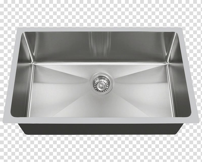 Sink MR Direct Stainless steel Brushed metal Tap, sink transparent background PNG clipart