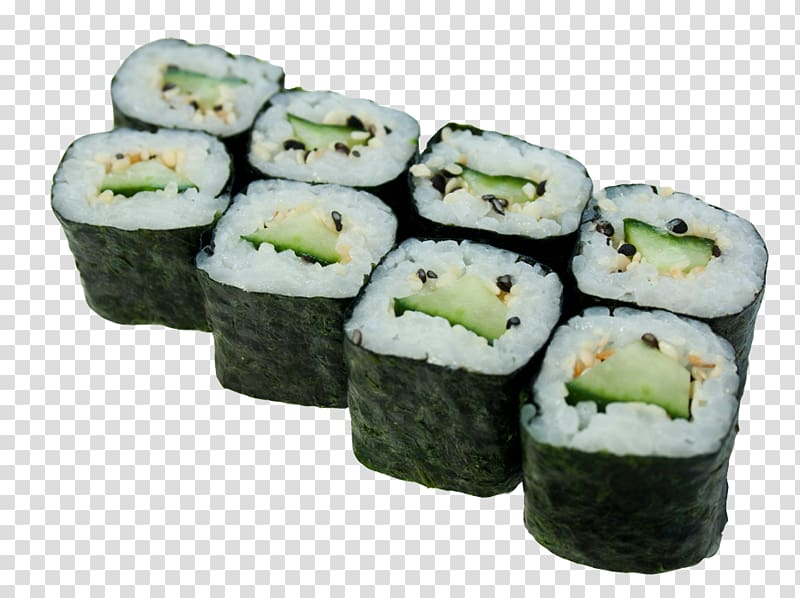 California roll Gimbap Sushi Makizushi Philadelphia roll, sushi transparent background PNG clipart