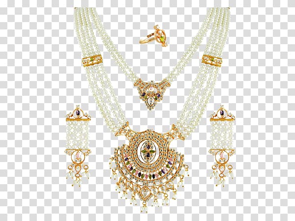 Necklace Jewellery Pearl Kundan Gemstone, necklace transparent background PNG clipart