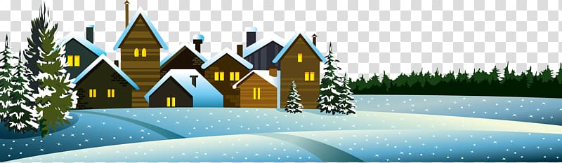 Snow Winter Euclidean Illustration, Snowy winter night transparent background PNG clipart