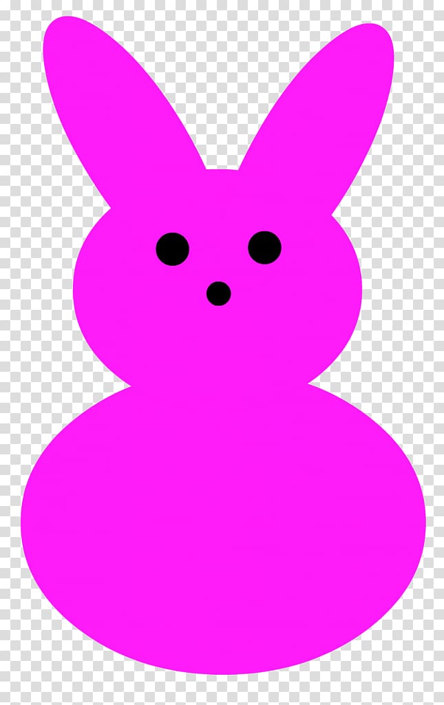 Rabbit Easter Bunny Peeps, peep transparent background PNG clipart
